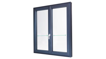 Ventana Kiom Hermet 10 manilla centrada