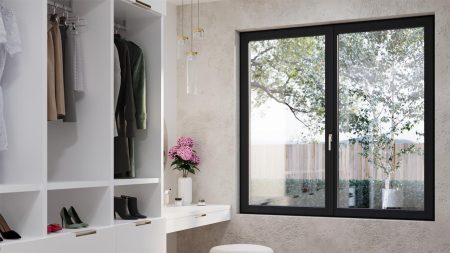 Ventana Kiom Hermet 10 en dormitorio