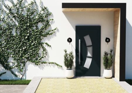 Puerta de entrada de PVC