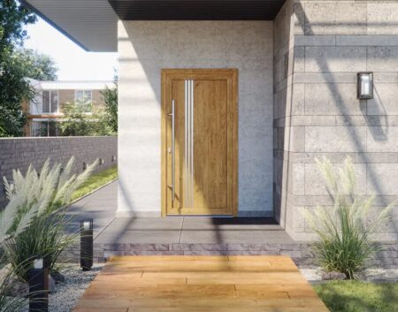 Puerta de entrada PVC