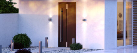 Puerta de entrada de PVC