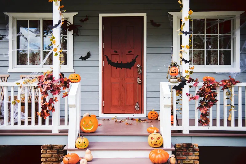 Decoración puerta entrada Halloween