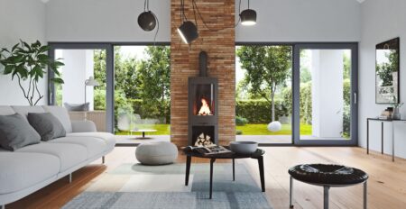 Ventana corredera hermética Libera Hermet 10 en salón