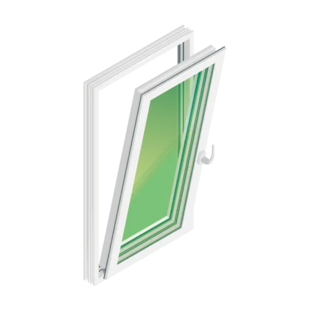Apertura abatible ventana