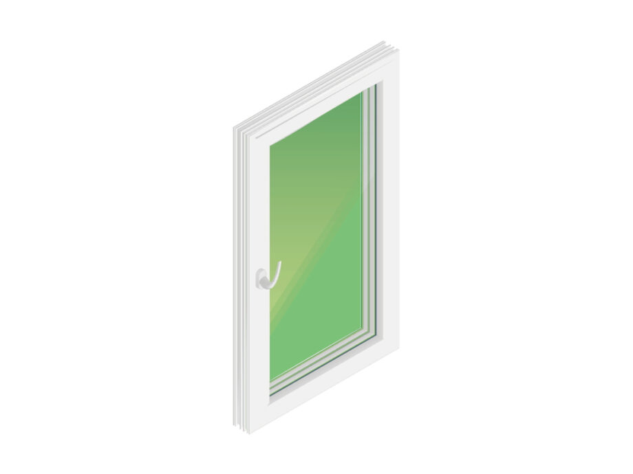 Infografía de ventana de PVC con microventilación de Hermet 10