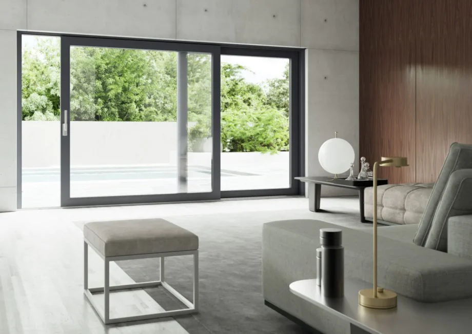 Ventana corredera elevadora Luksa Hermet 10 en salón